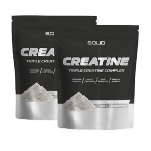 2 x SOLID Nutrition BLACK LINE Creatine, 400 g