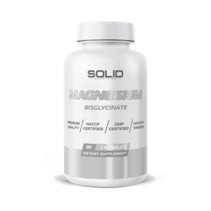SOLID Nutrition Magnesium Bisglycinate, 90 caps