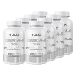 8 x SOLID Nutrition Omega-3, 90 caps