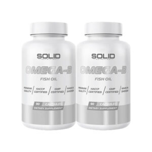 2 x SOLID Nutrition Omega-3, 90 caps