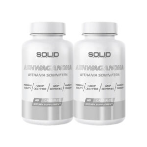 2 x SOLID Nutrition Ashwagandha, 60 caps