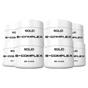 8 x SOLID Nutrition B-Complex, 90 caps