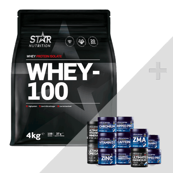 Whey-100 Vassleprotein 4 kg + Bonus Produkt!
